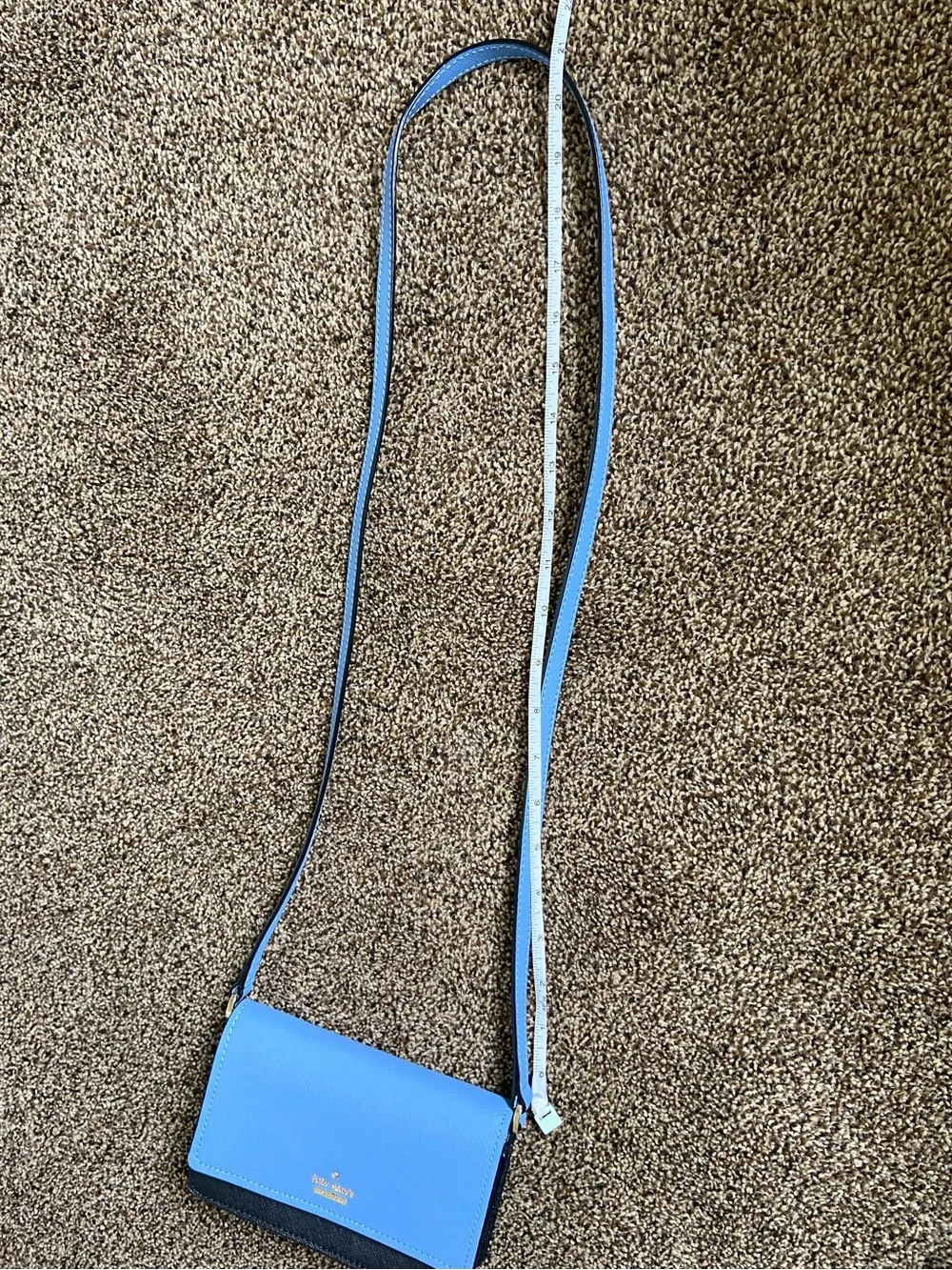 Kate Spade Blue and Black Crossbody Flap Bag